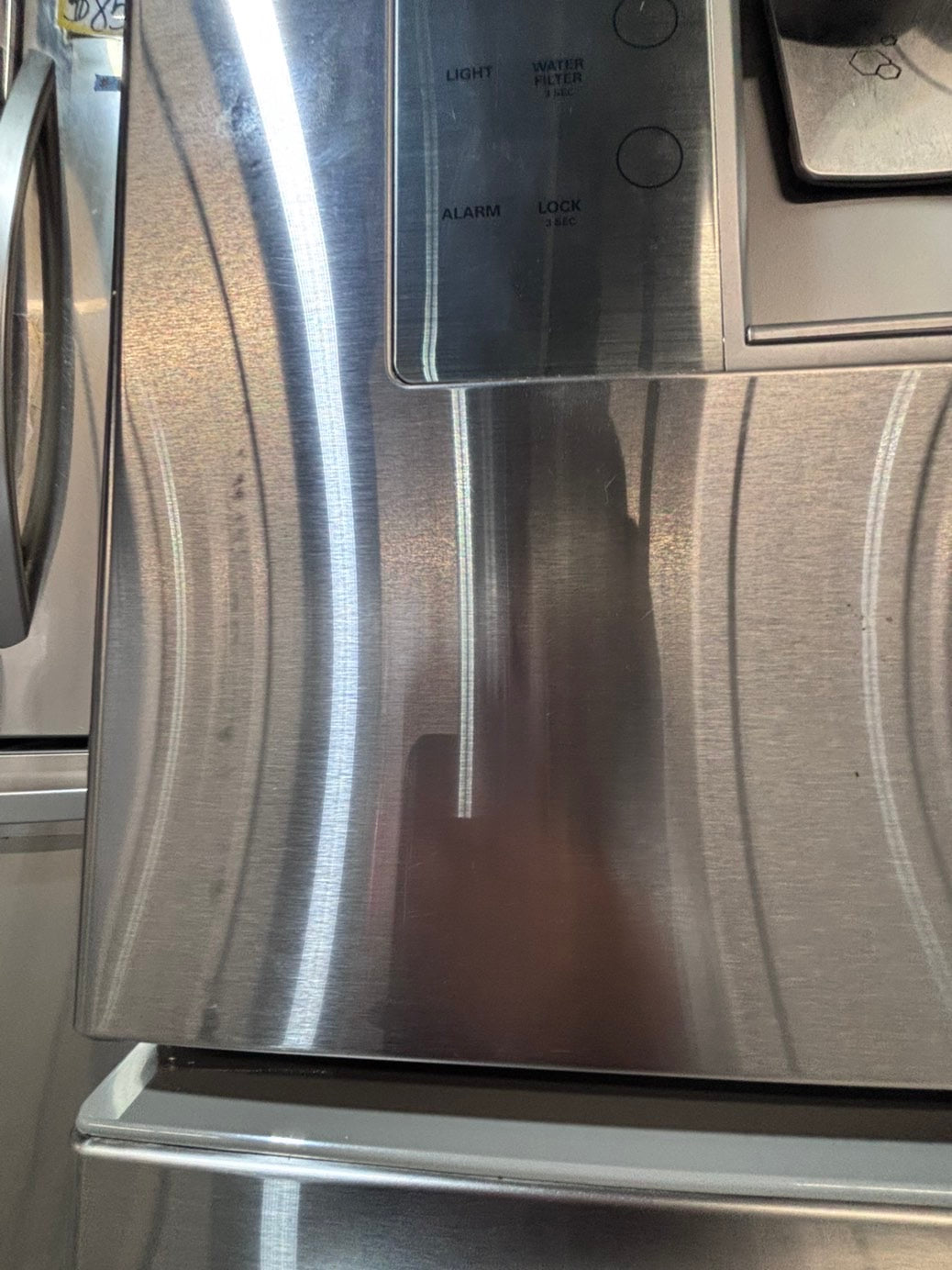 >>special price 💥LG  French door Refrigerator counter depth stainless steel w/ ice water dispenser great condition 36" used-refurbished #KVVF14B