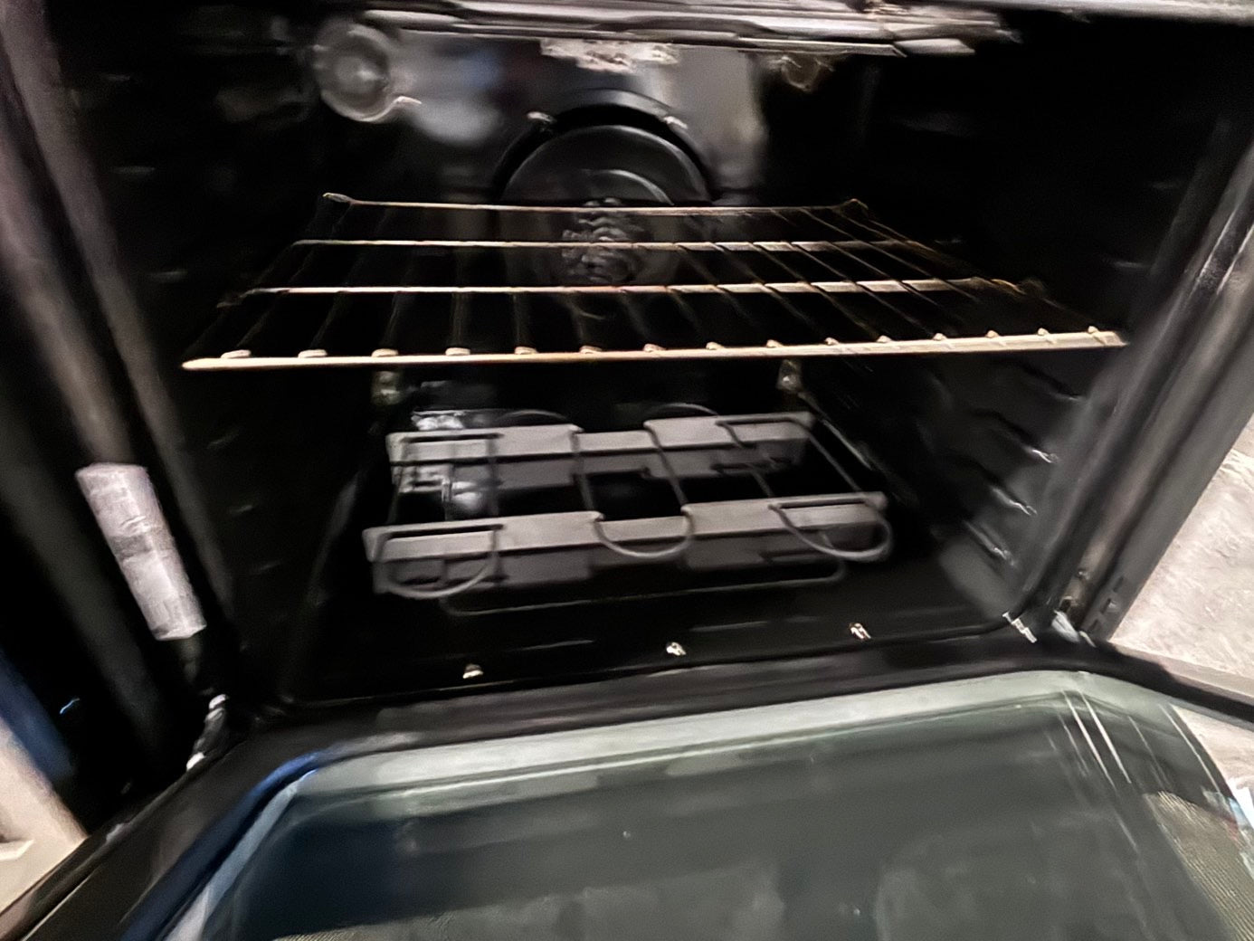 >*GE glass top double oven convection electric range 220v 5 burner stainless steel warm zone bake broil Refurbished fast boil 30" #GEGT16B