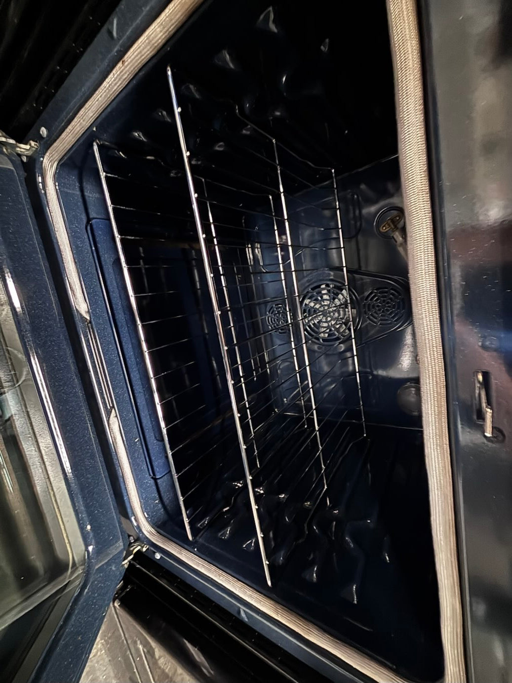 }sale🎈🔥samsung Gas range 5 burner convection oven bake ,broil Hi/Lo self clean in black stainless steel working 💯 with warranty ,used-Refurbished 30” #SB2216B
