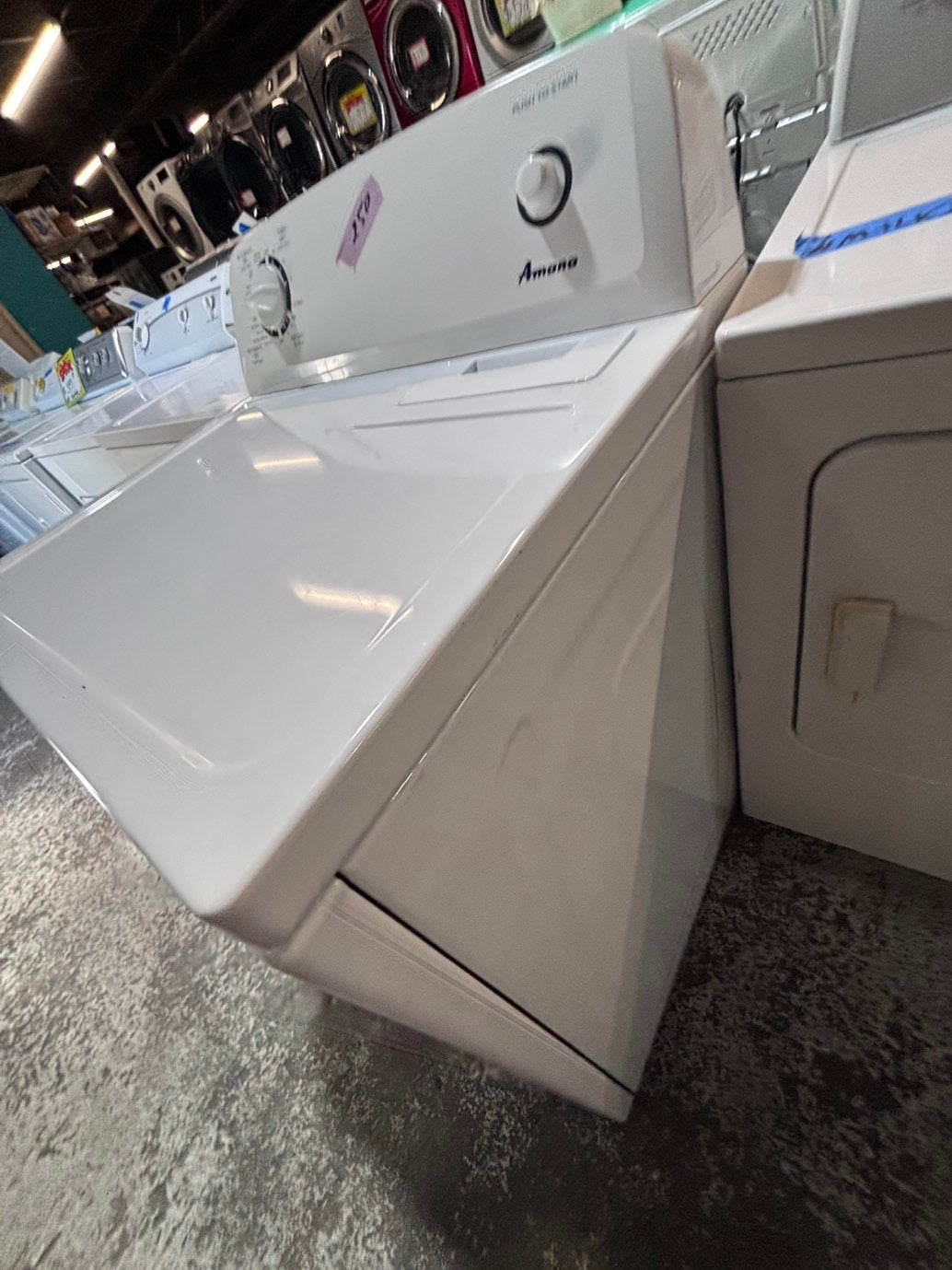 >*Amana 29” large capacity electric dryer 220v side by side used-refurbished #AMEK12B
