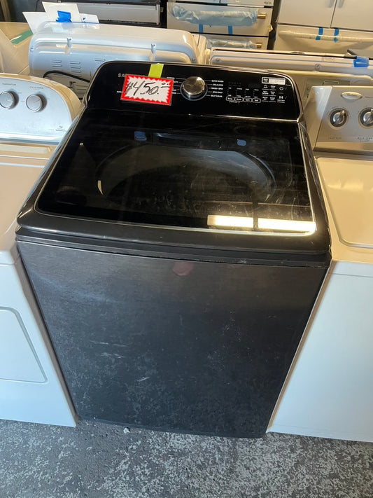 🎉=Samsung Large capacity Black Top load washer 5.4 Cu.Ft Drum stainless steel refurbished #WSMA19B