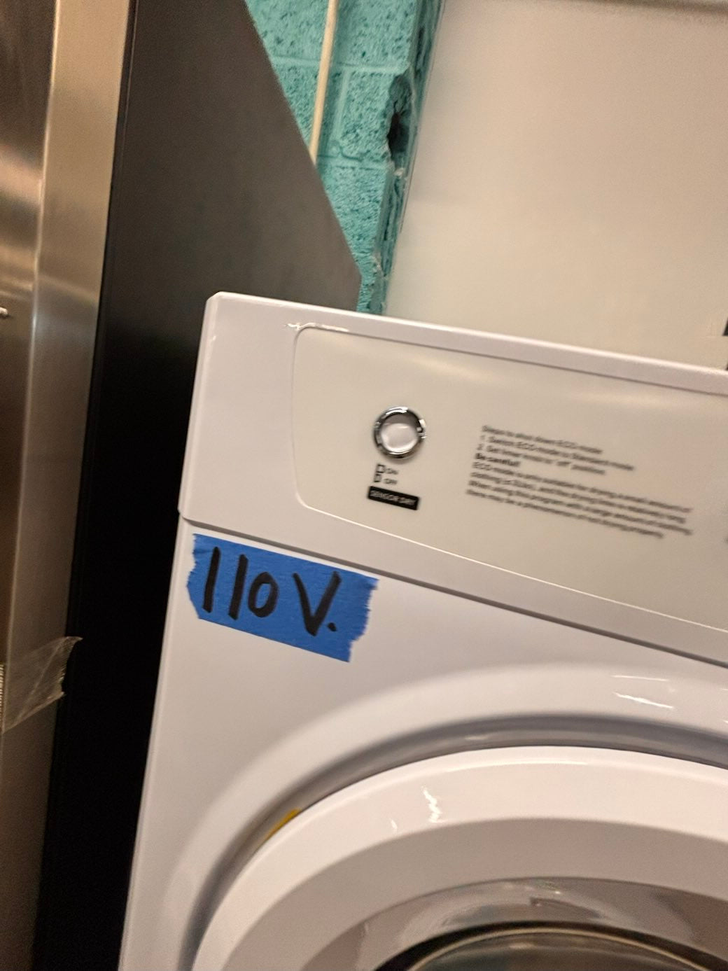 }} 24” Open Box 📦  110V regular 🔌  electric dryer in white color  with warranty , #G110GAB