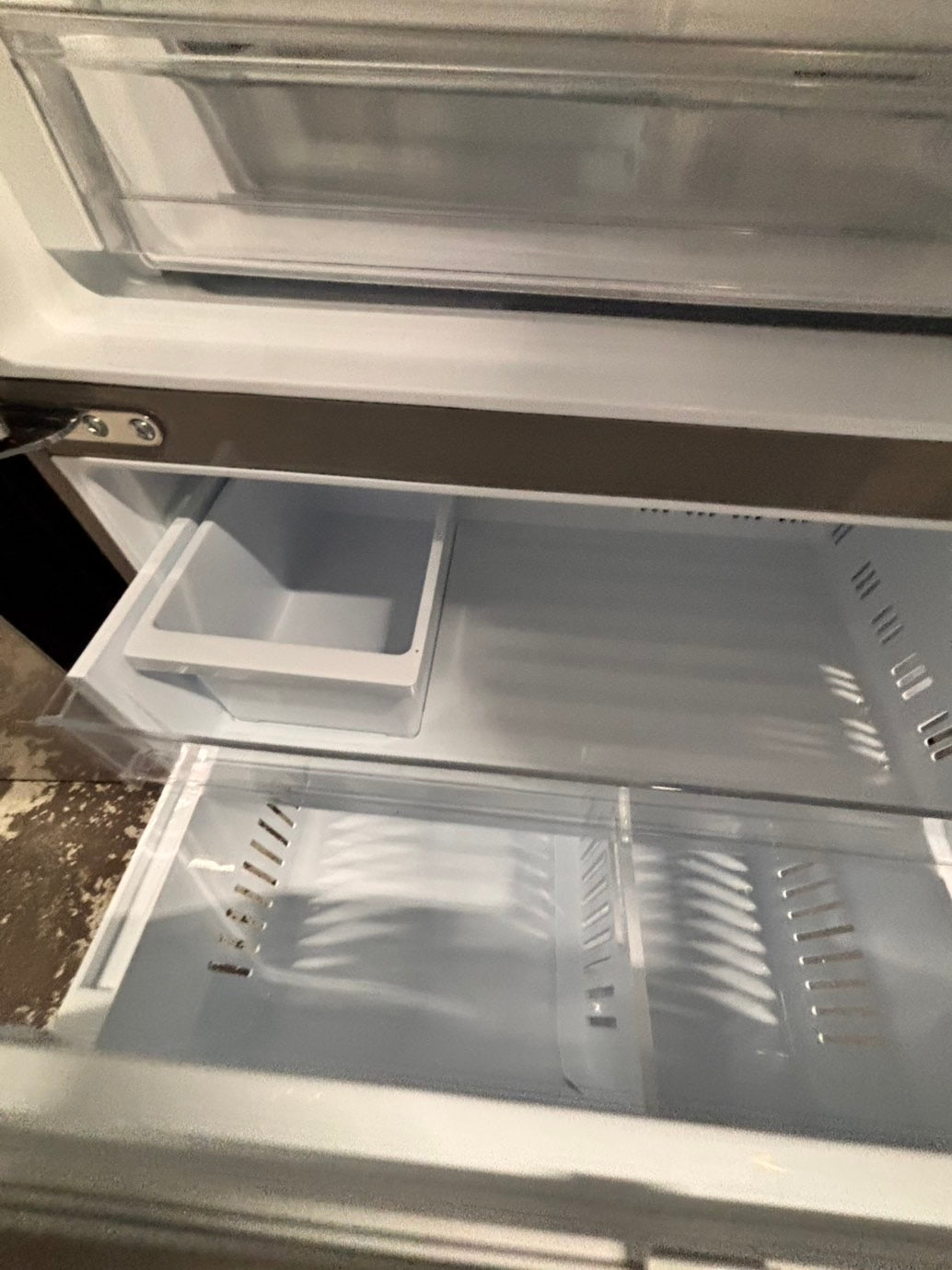 > LG new open box 📦 costumer return 27 cu. ft. SMART Counter Depth MAX French Door Refrigerator with Ice and Water, ADA Comp in PrintProof Stainless Steel #RLG27AB