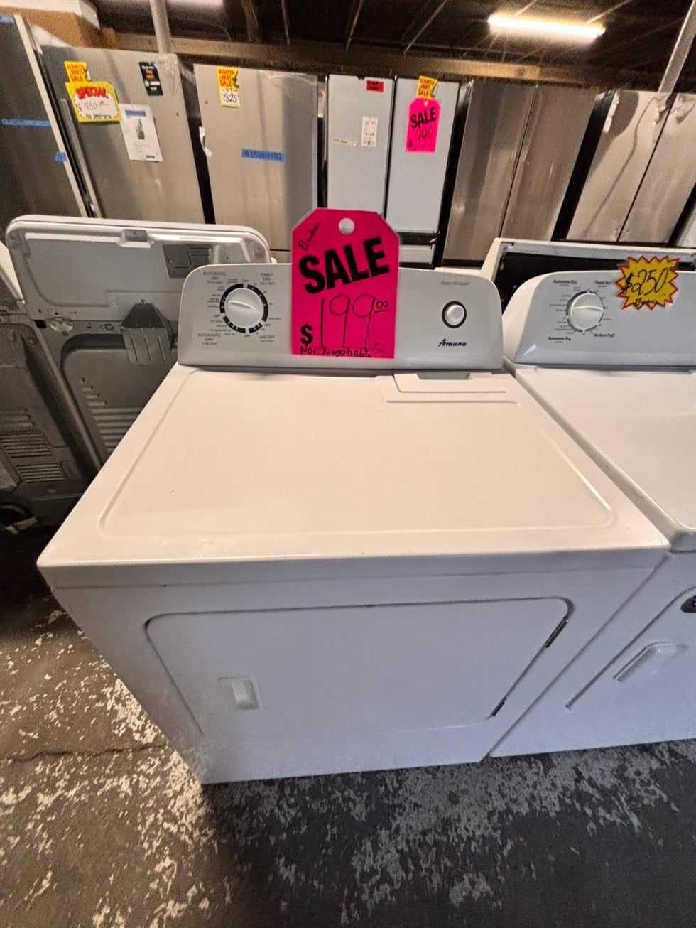 >sale🔥Amana  29” large capacity electric dryer 220v side by side used-refurbished #AD6DR5R
