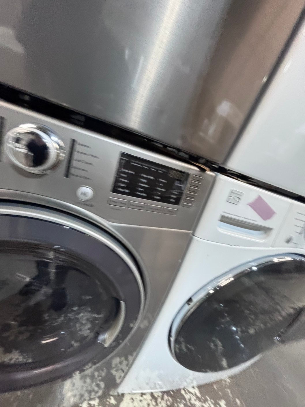 >*early July 4th special 🇺🇸kenmore washer & dryer set electric 220v front load stackable or side by side - sensor dry in gray color #GSS2BSET
