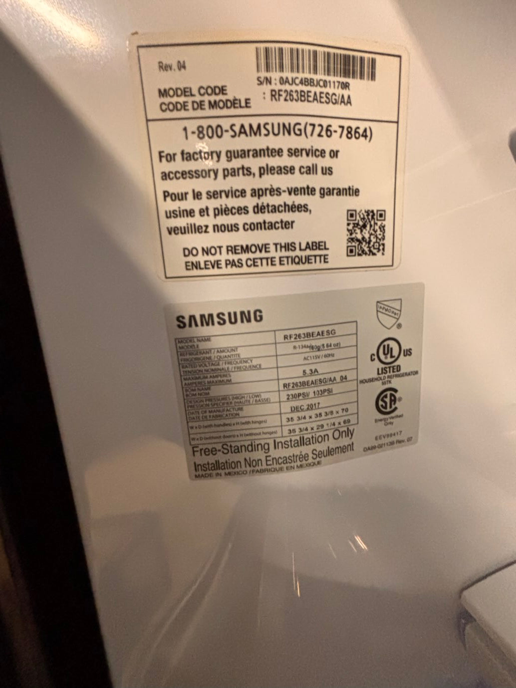 }} SALE 🔥36”Samsung French doors  fridge  stainless steel ((ice maker  doesn’t work) only water works , , doesn’t affect on the others functions. #FDSB13WB
