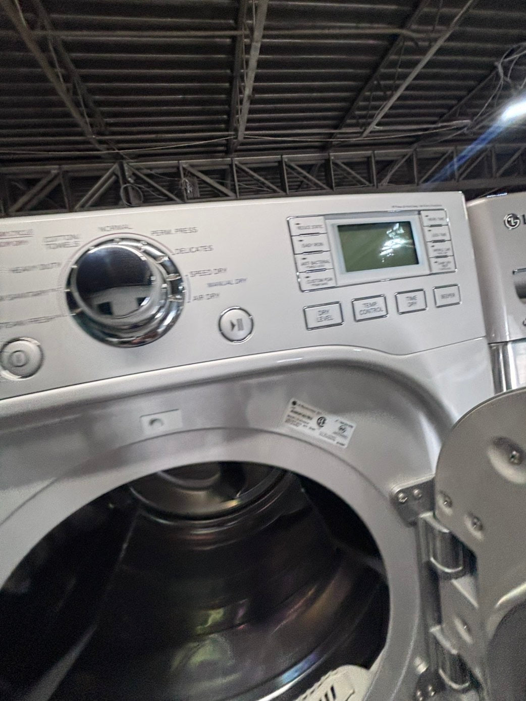 >* July 4th special 🔥🇺🇸LG large capacity washer & dryer set electric 220v front load stackable or side by side - sensor dry in gray  #WERR6SET