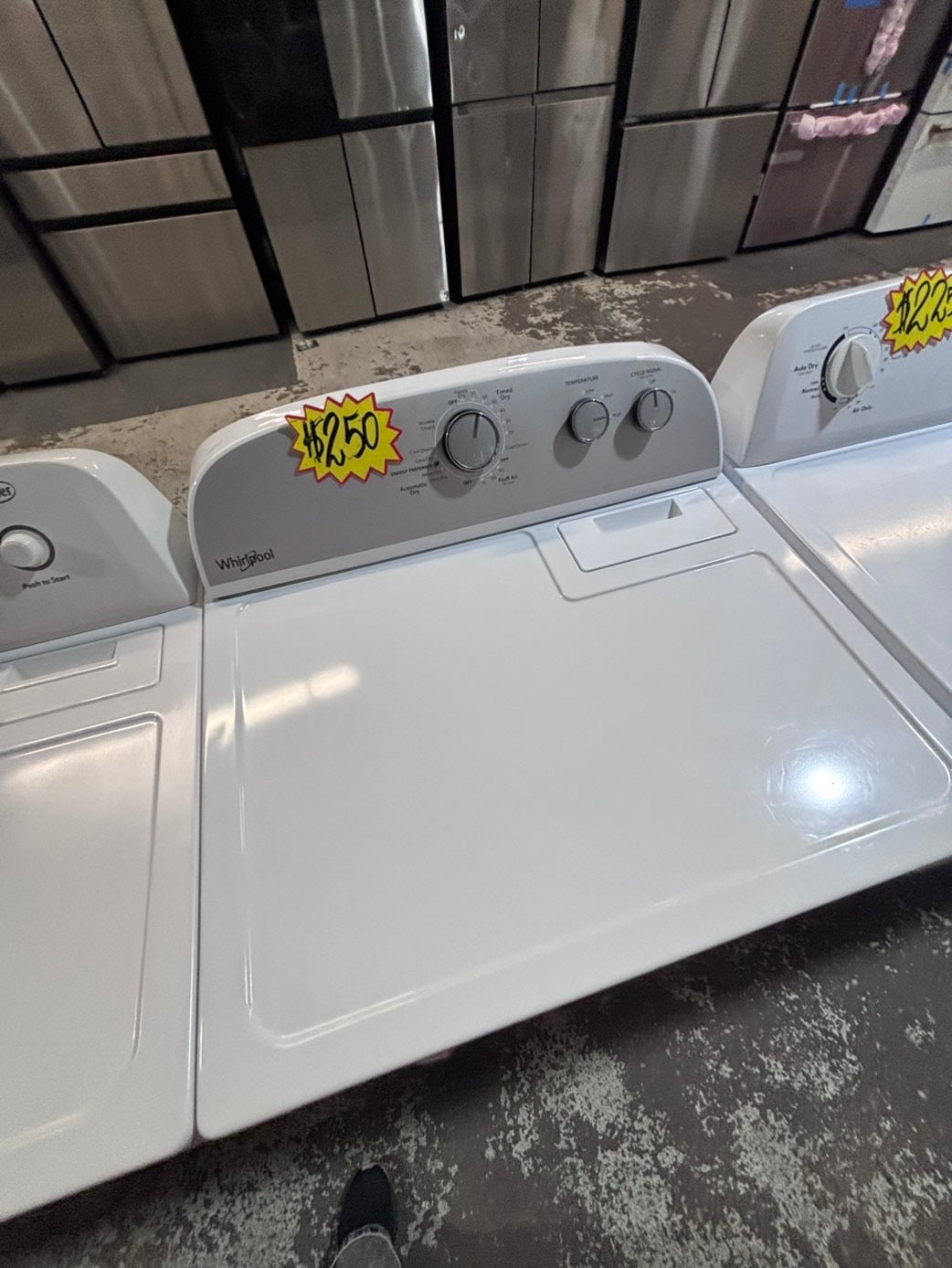 >>whirlpool 29” large capacity electric dryer 220v side by side used-refurbished #KEK12B