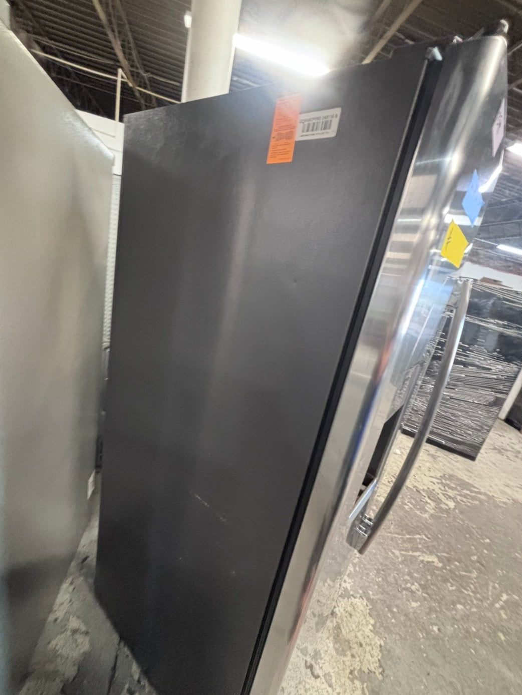 >*GE Side x side  Refrigerator stainless steel with ice maker & water dispenser /. 36” 26cu.ft used-Refurbished. Item number  #RF0044B