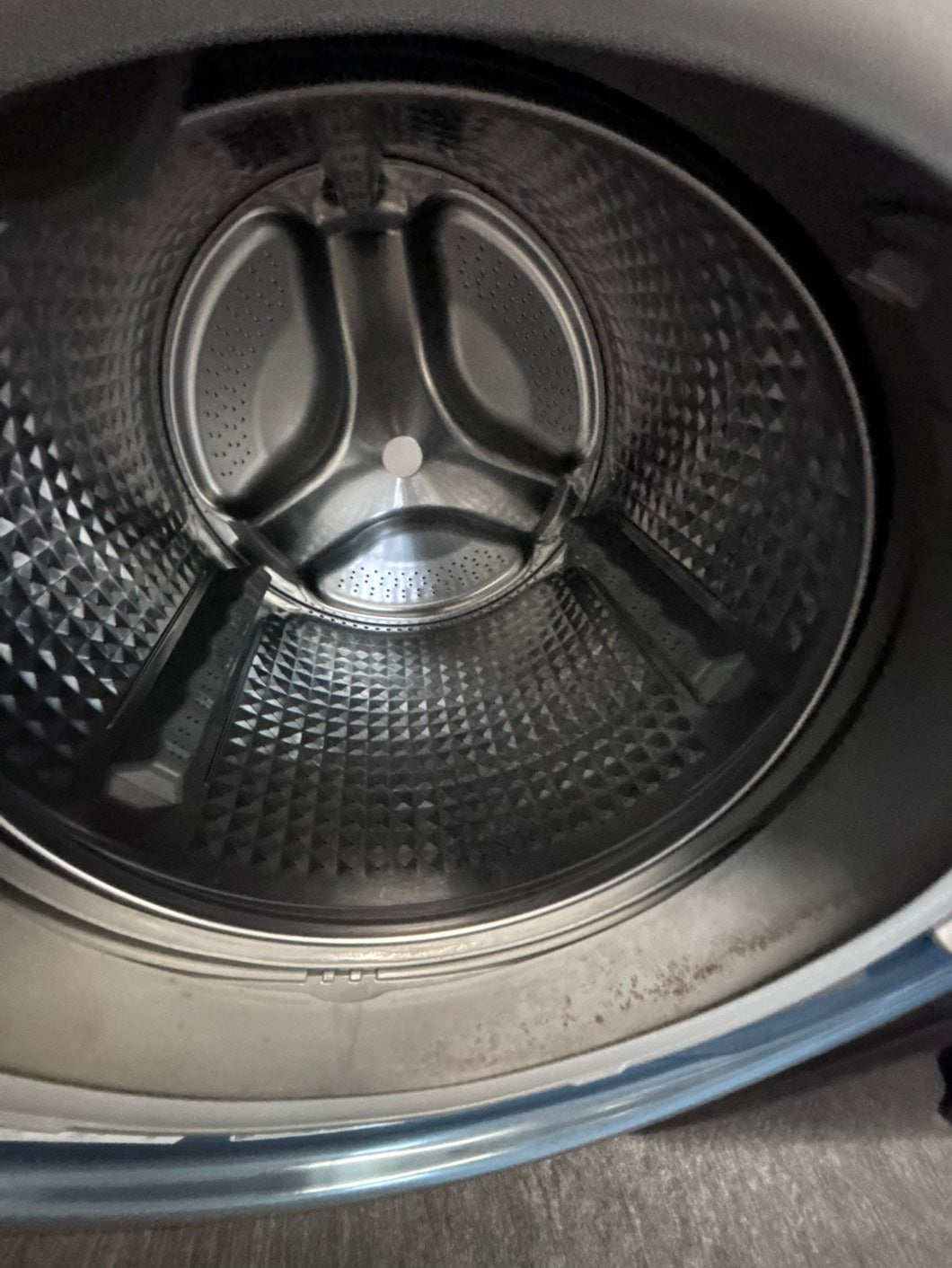 >special price 🔥Samsung washer 4.5 cu ft & dryer 7.5 cu ft set electric 220v front load stackable or side by side - sensor dry He in sky blue color  #WDS411L