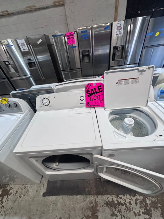 >*sale🔥Amana top load washer  & electric dryer 220v  set top load side by side #TLE2T1B
