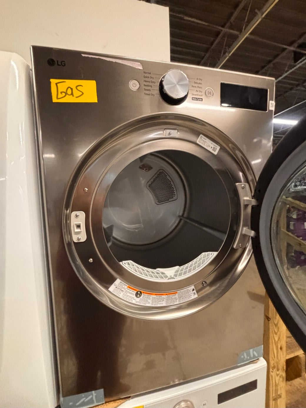 }}Open Box 📦 scratch & dent - LG GAS dryer large capacity in gray color  #GDLG94AB