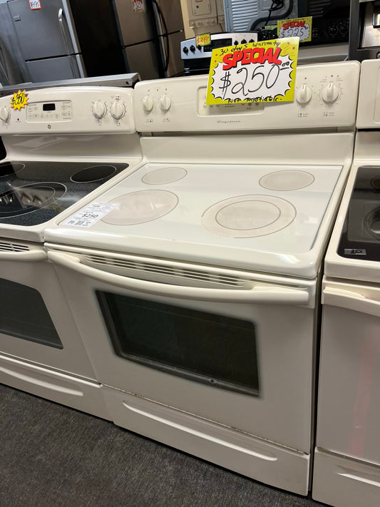 FRIGIDAIRE ELECTRIC 220V IN BISQUÉ BAKE BROIL 4 BURNER #ER851RL