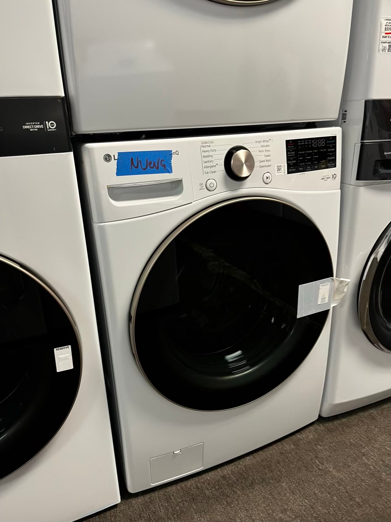 ⚡️SALE ~ New Open Box 📦 Scratch & Dent 4.5 cu. ft. Ultra Large Capacity Front Load Washer & 7.4 cu. ft. Ultra Large Capacity Smart Wi-Fi Enabled Front Load Electric Dryer with TurboSteam™ and Built-In Intelligence - in white | stock number #WD7491YL