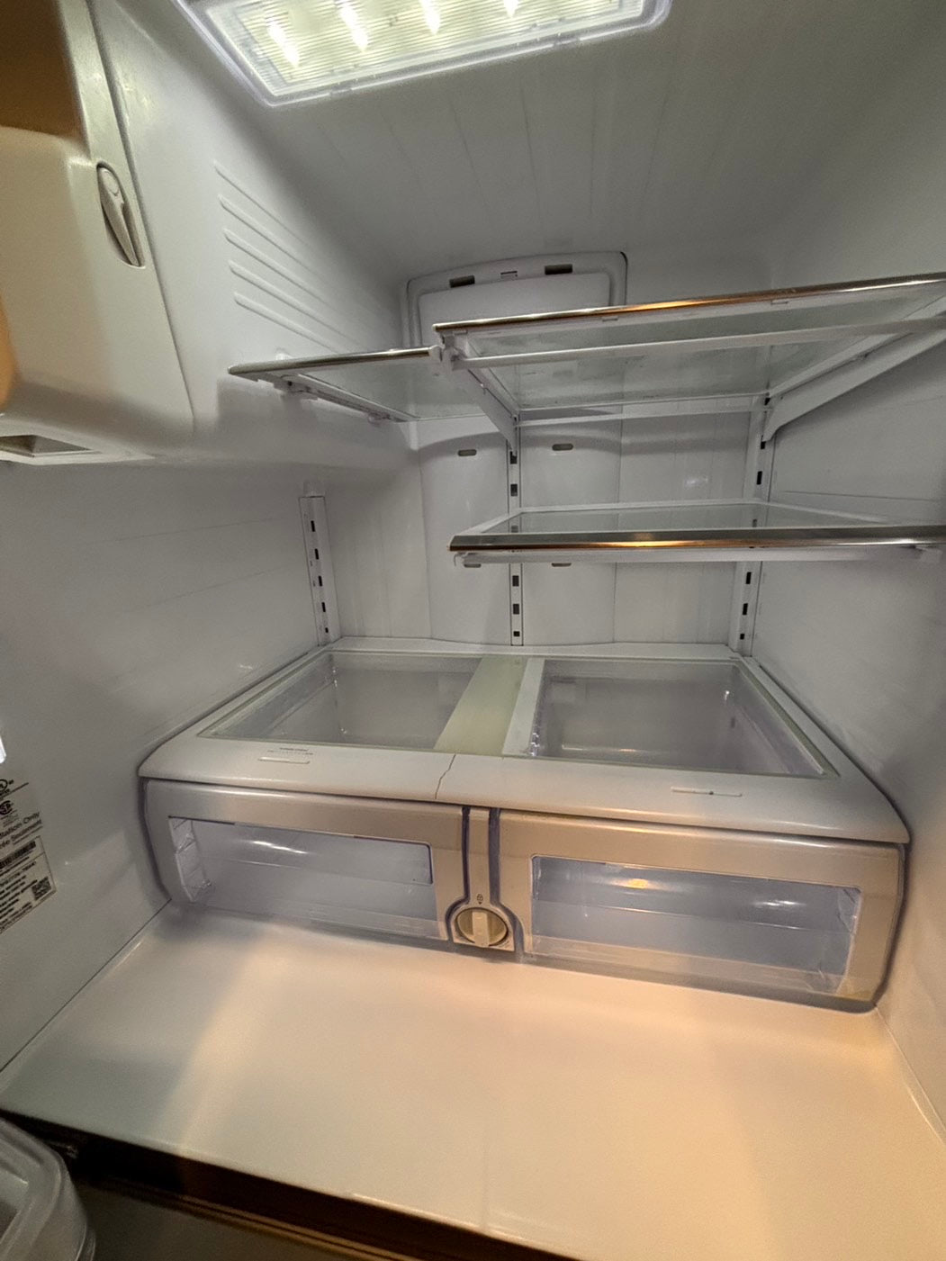 >*special 🔥Samsung 33” wide 4-doors French door Refrigerator 33w x 69h 30”1/2depth. /stainless steel w/ ice water dispenser 33" #RFSXQ38B