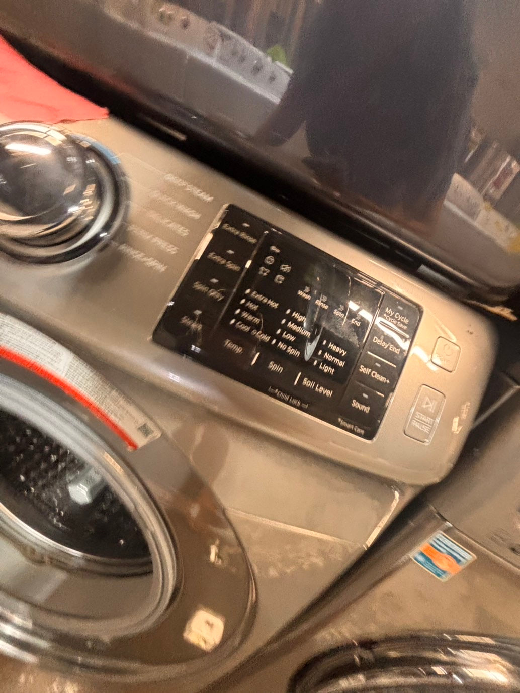 >*Samsung steam washer 4.5 cu ft large capacity used,refurbished gray color  #W55WHB