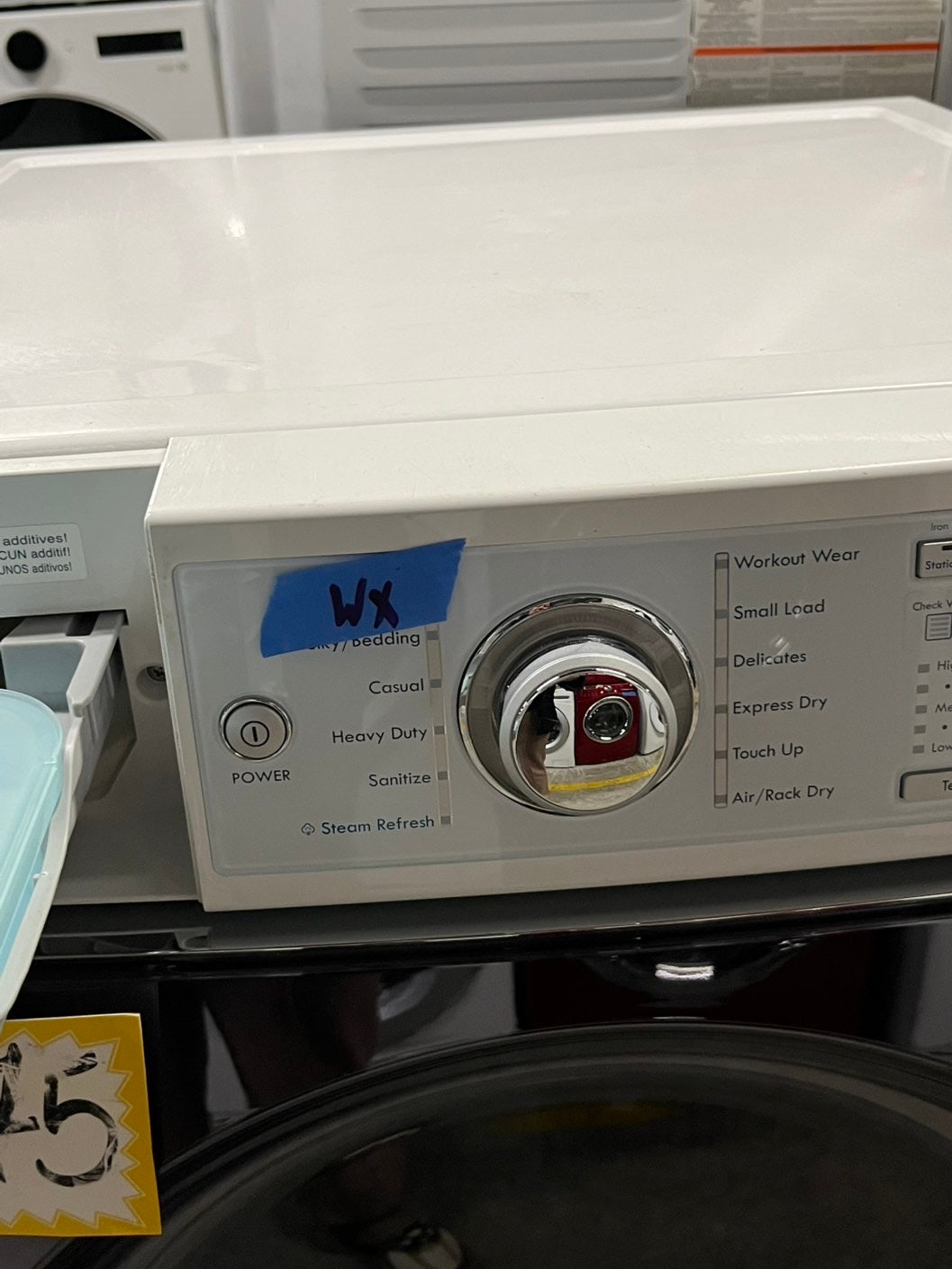 -Kenmore Steam Dryer front load stackable electric 220v dryer in white 27" #EDKN12B