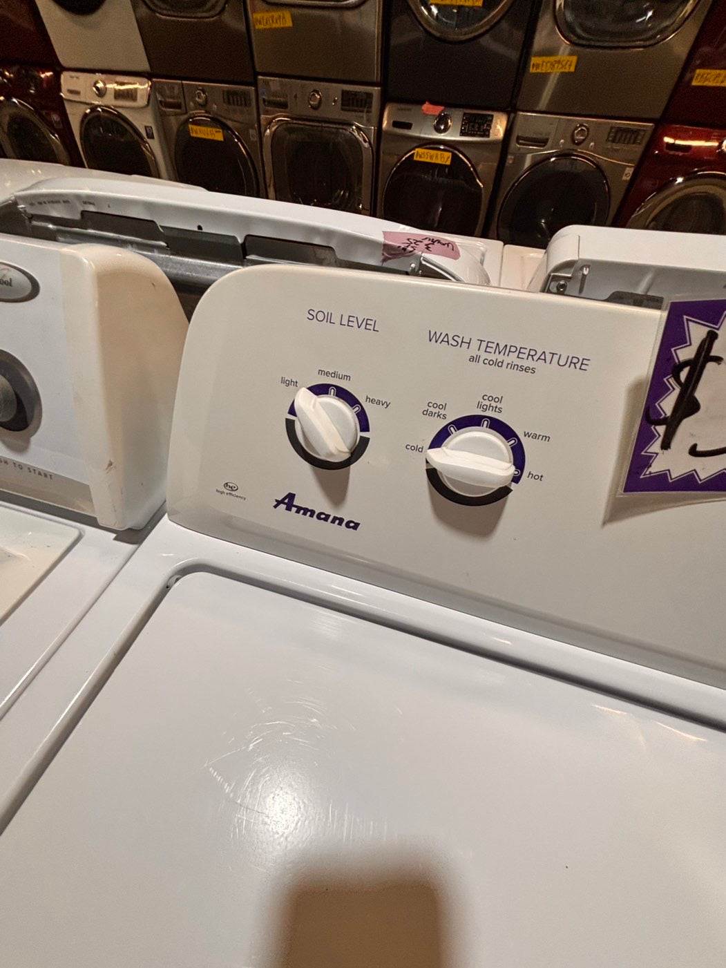 >*sale🔥Amana large capacity top load washer stainless steel drum & electric dryer 220v  set top load side by side #TAA2T1B
