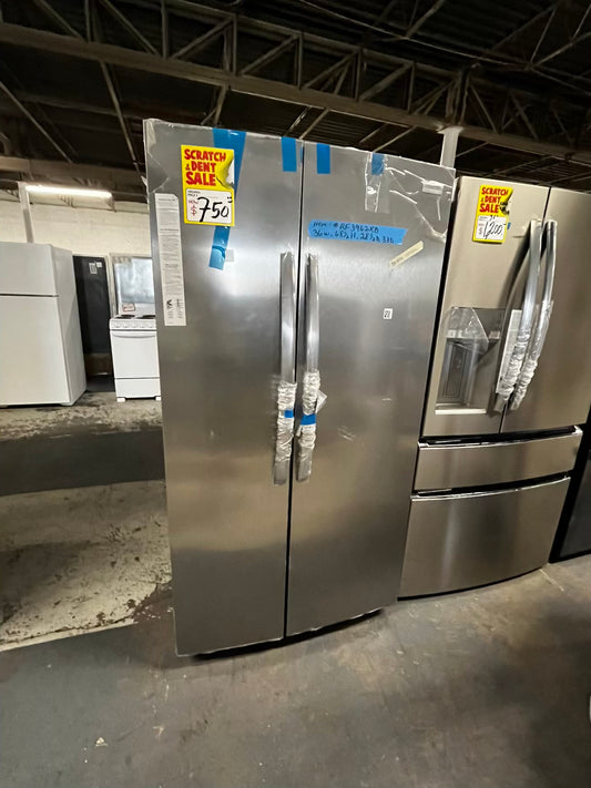 • Open Box 📦 | scratch & dent Frigidaire side x side  refrigerator w/ice water dispenser inside stainless steel 36" #RF3962kB