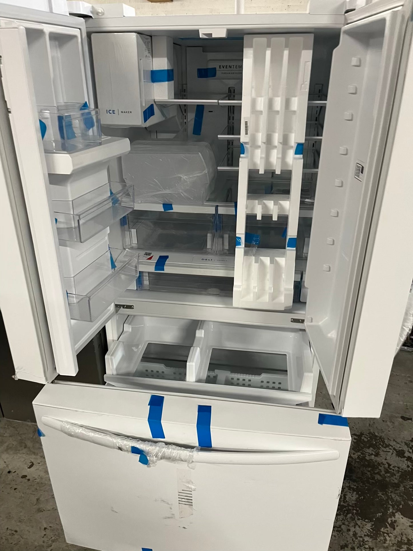 Open Box 📦 | scratch & dent Frigidaire French door refrigerator w/ice water dispenser in white 36" #RF504DB
