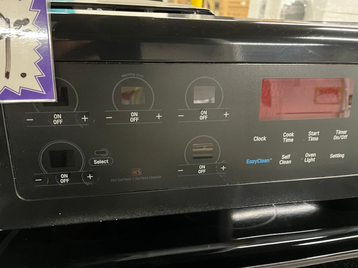 - LG electric range black  5 burner warm zone convection bake broil self clean 30” item number #ERB234TB