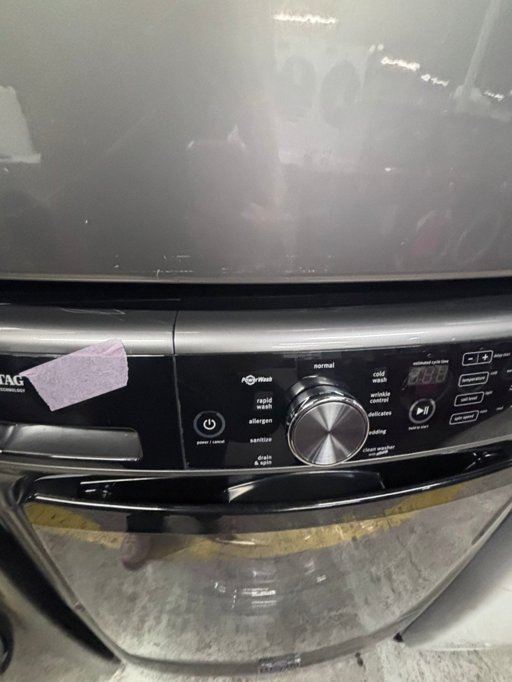 >*maytag white washer 4.5cu. ft. Large capacity, in great condition 27” stackable or side by side  used-refurbished  #FWH846B