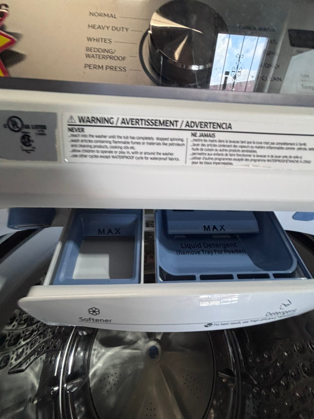 >*july 4th sale 🇺🇸samsung white  top top load washer large capacity & dryer set electric 220v side x side top load stainless steel drum white color used-refurbished #WSWA8B