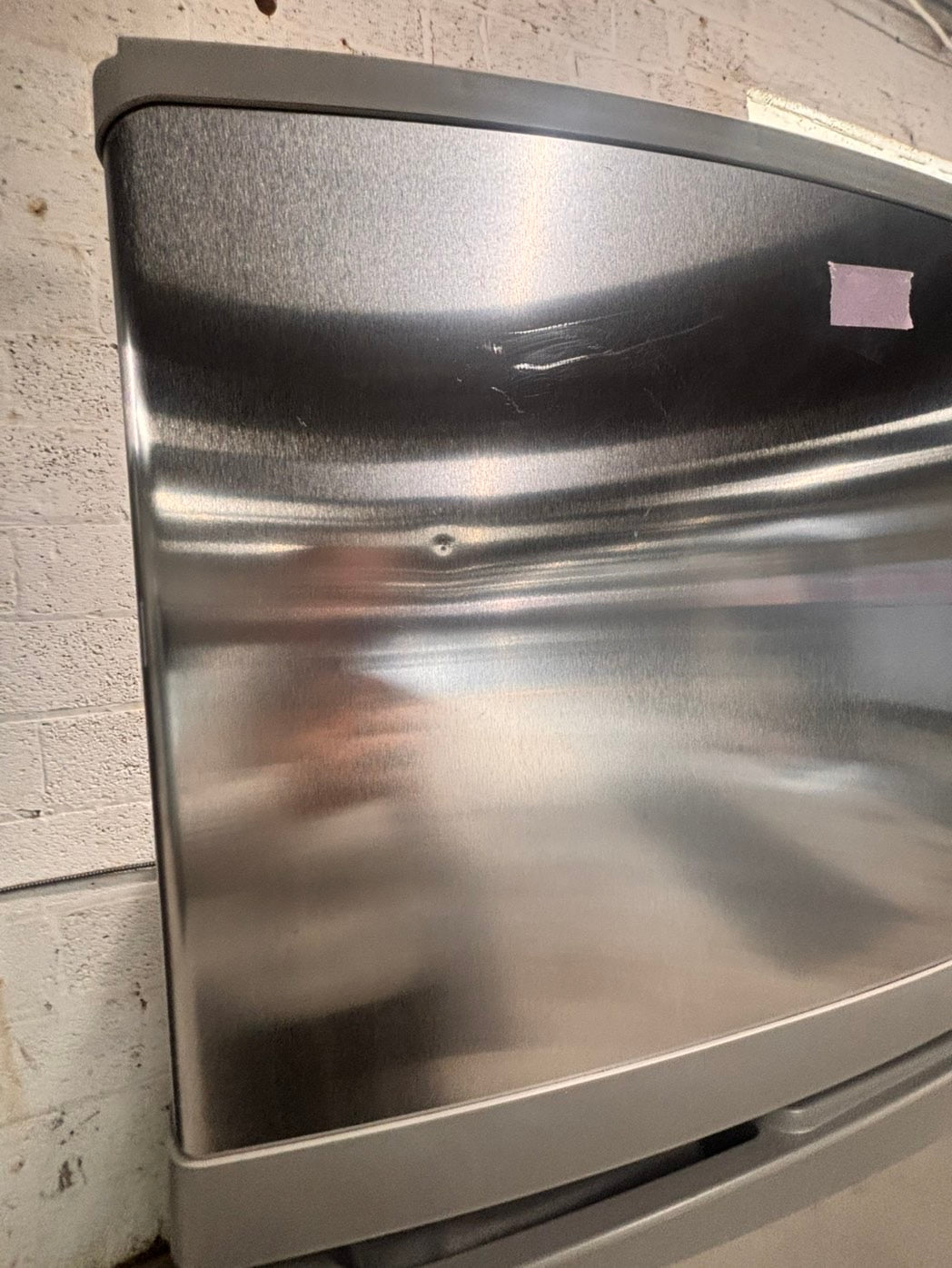 >Special🎈Whirlpool 33” Top freezer fridge in stainless steel color                 used-refurbished #RFZA213B