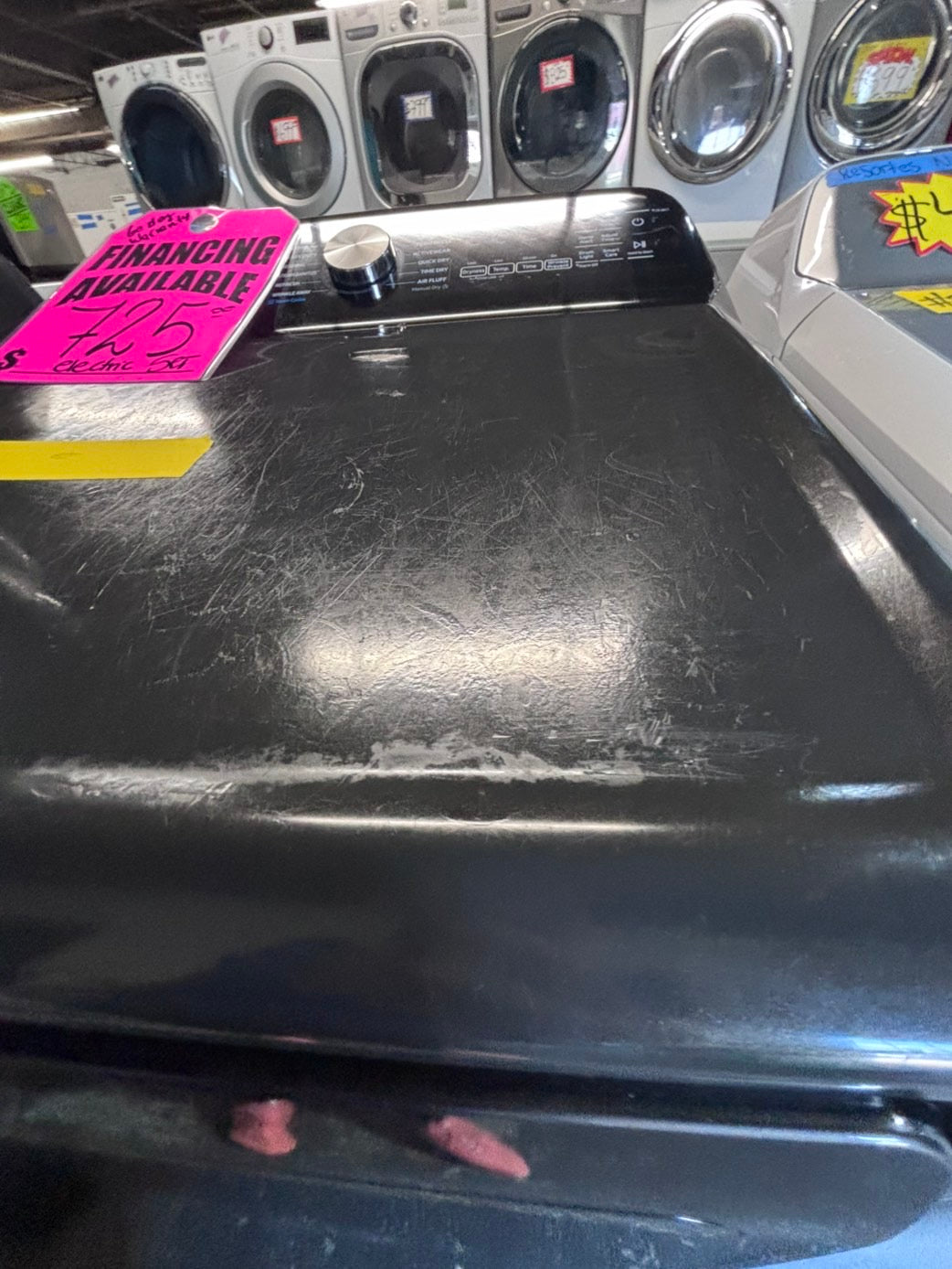 >*july 4th sale 🇺🇸samsung dark gray mix & match top top load washer large capacity & dryer set electric 220v side x side top load stainless steel drum white color used-refurbished #WSNN8VB
