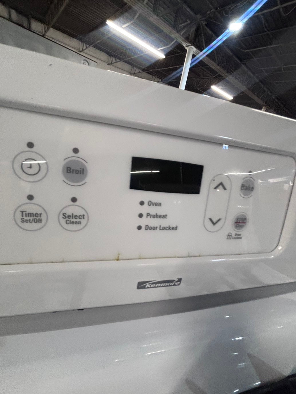 >*Kenmore Gas range 4 burner bake broil Hi/Lo self clean in  white used-Refurbished 30” #G1TN2B