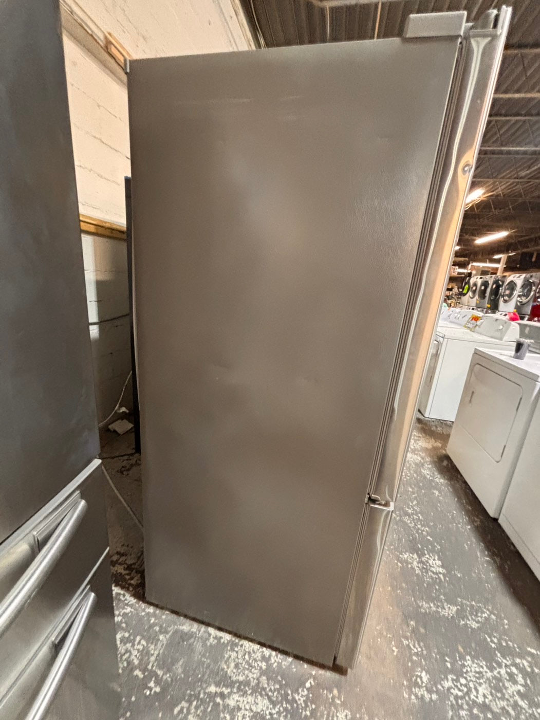 >*LG 33”wide 33” doors French door Refrigerator 33w x 69h x29 1/2depth. /stainless steel w/ ice water dispenser 33" #RLGH38B