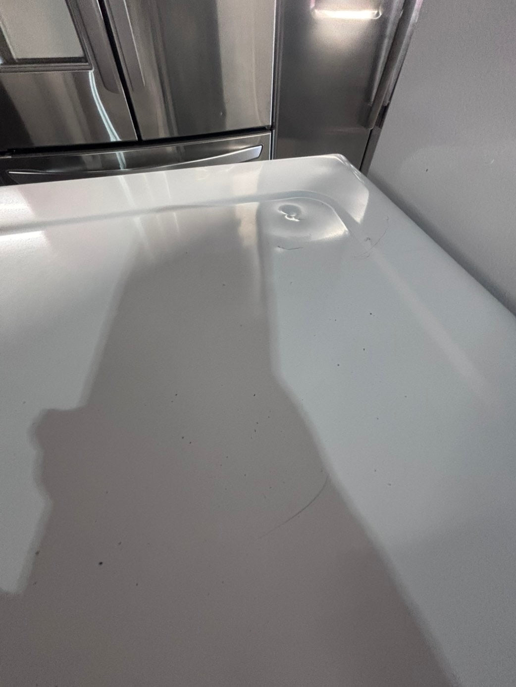 >*July 4th sale 🔥🇺🇸 samsung steam sensor Dry front load stackable electric 220v dryer in white  color used-refurbished 27" #DEQQ4NB