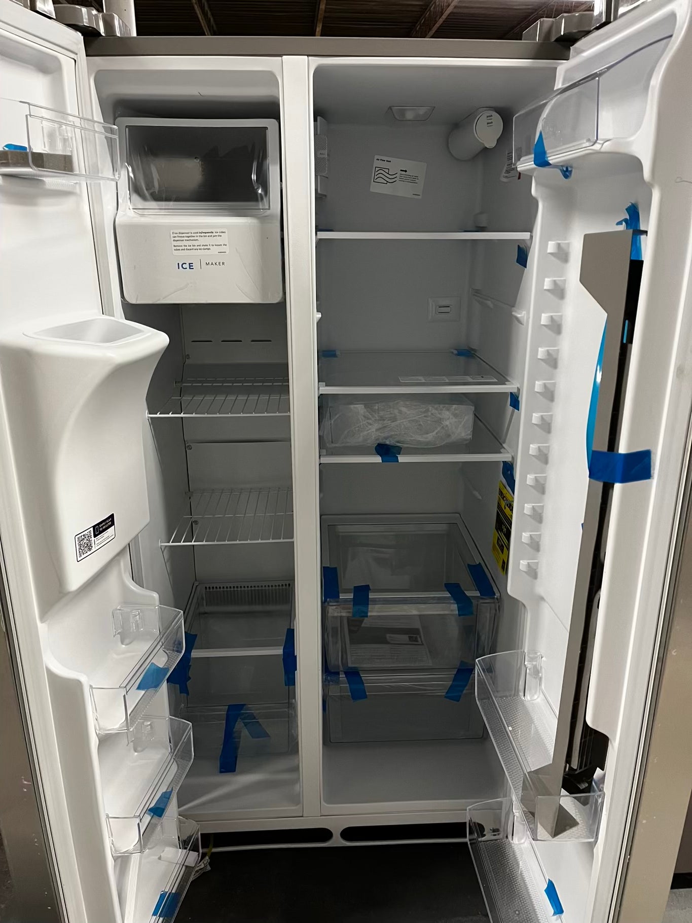 * 🎉 BlacK Friday ⚡️ Open Box 📦 | scratch & dent Frigidaire side x side  refrigerator w/ice water dispenser stainless steel 36" #RF34741B