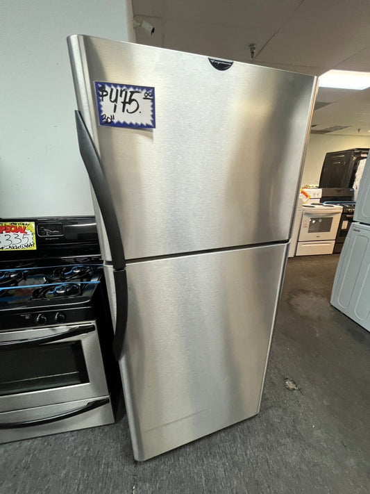 -Frigidaire Top freezer Refrigerator stainless steel 30" 21 cu. Ft  #RF25ML