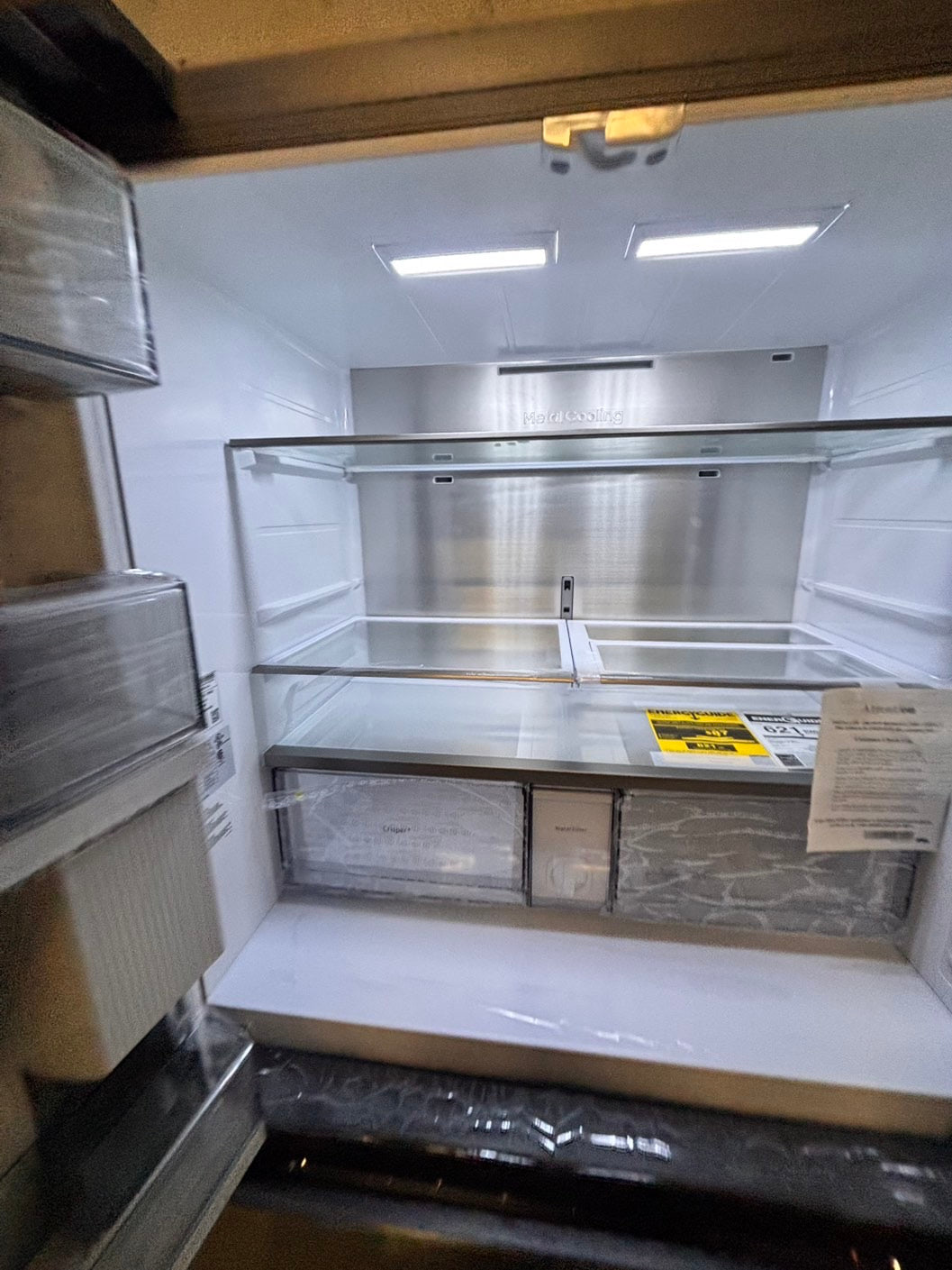 >special🎈New open box 📦 Samsung - Bespoke 23 cu. ft. Counter Depth 4-Door French Door Refrigerator with Beverage center #RRSYY41B