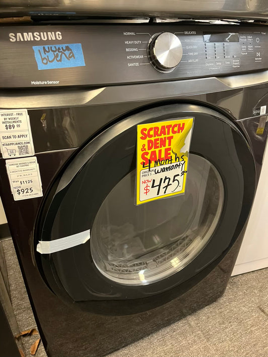 - Open box | scratch & dent Samsung front load stackable dryer electric 220v stainless steel large capacity #ED486L