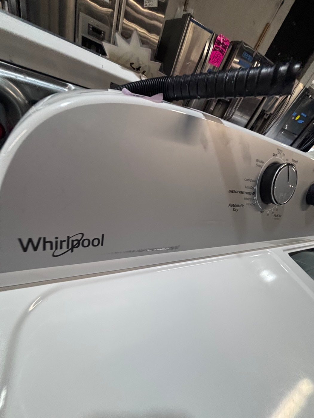 >*whirlpool top load washer  & electric dryer 220v  set top load side by side #TLSWT1YB