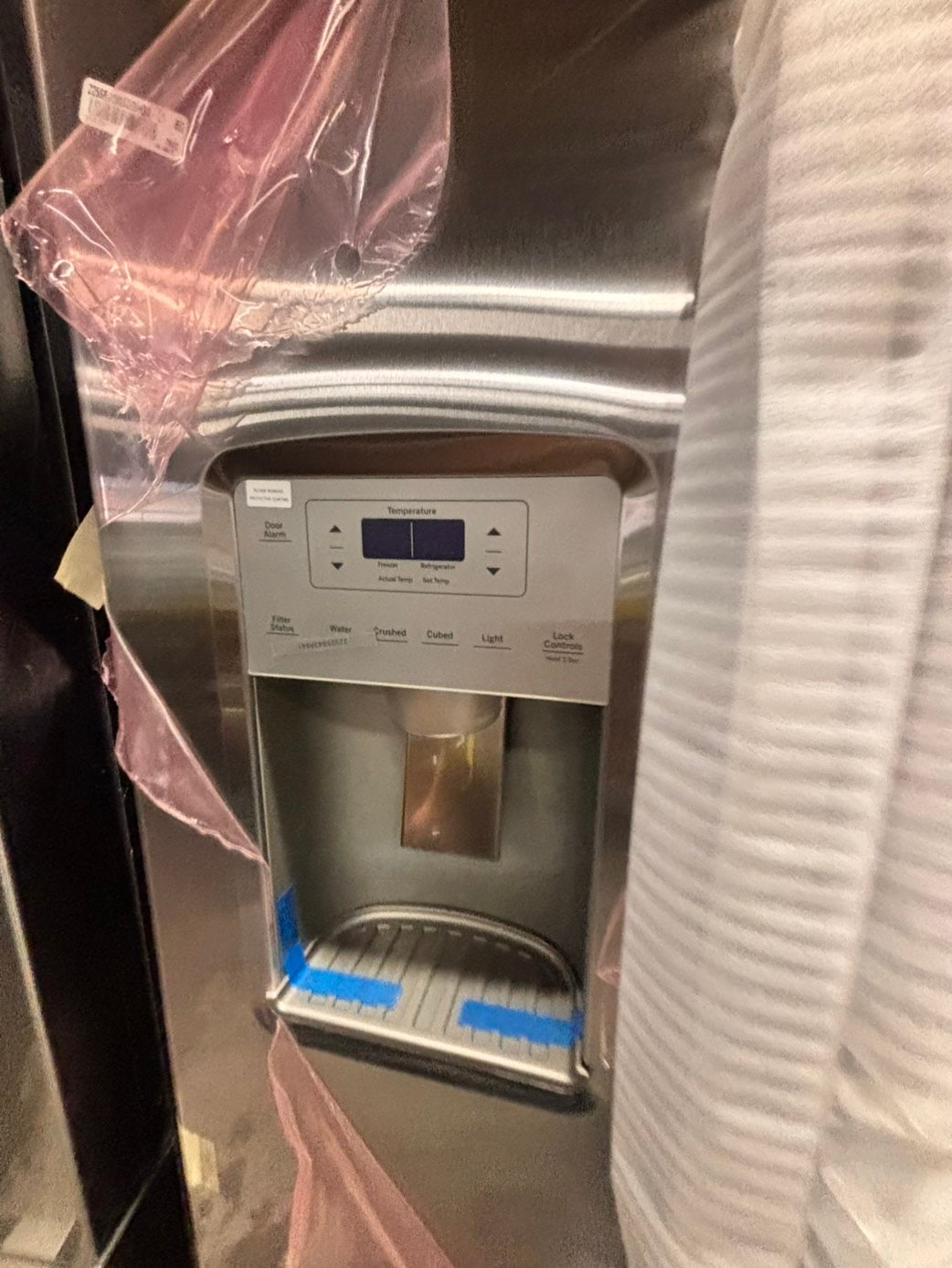 >New open Box 📦 GE 36”Side by Side Refrigerator stainless steel w/ice water dispenser  - #RSGR36LB