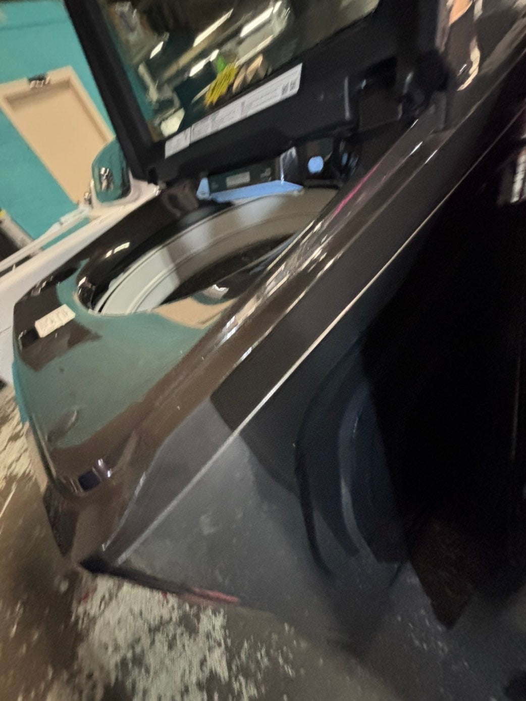 >*july 4th sale 🇺🇸samsung dark gray mix & match top top load washer large capacity & dryer set electric 220v side x side top load stainless steel drum white color used-refurbished #WSNN8VB