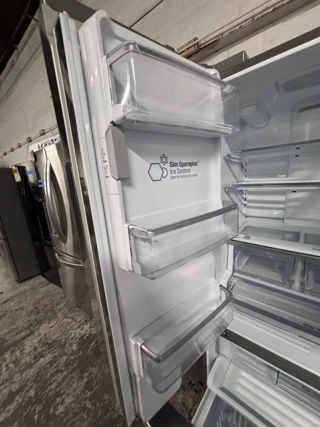 >LG French door Refrigerator counter depth stainless steel w/ ice water dispenser 36" #RTT624B