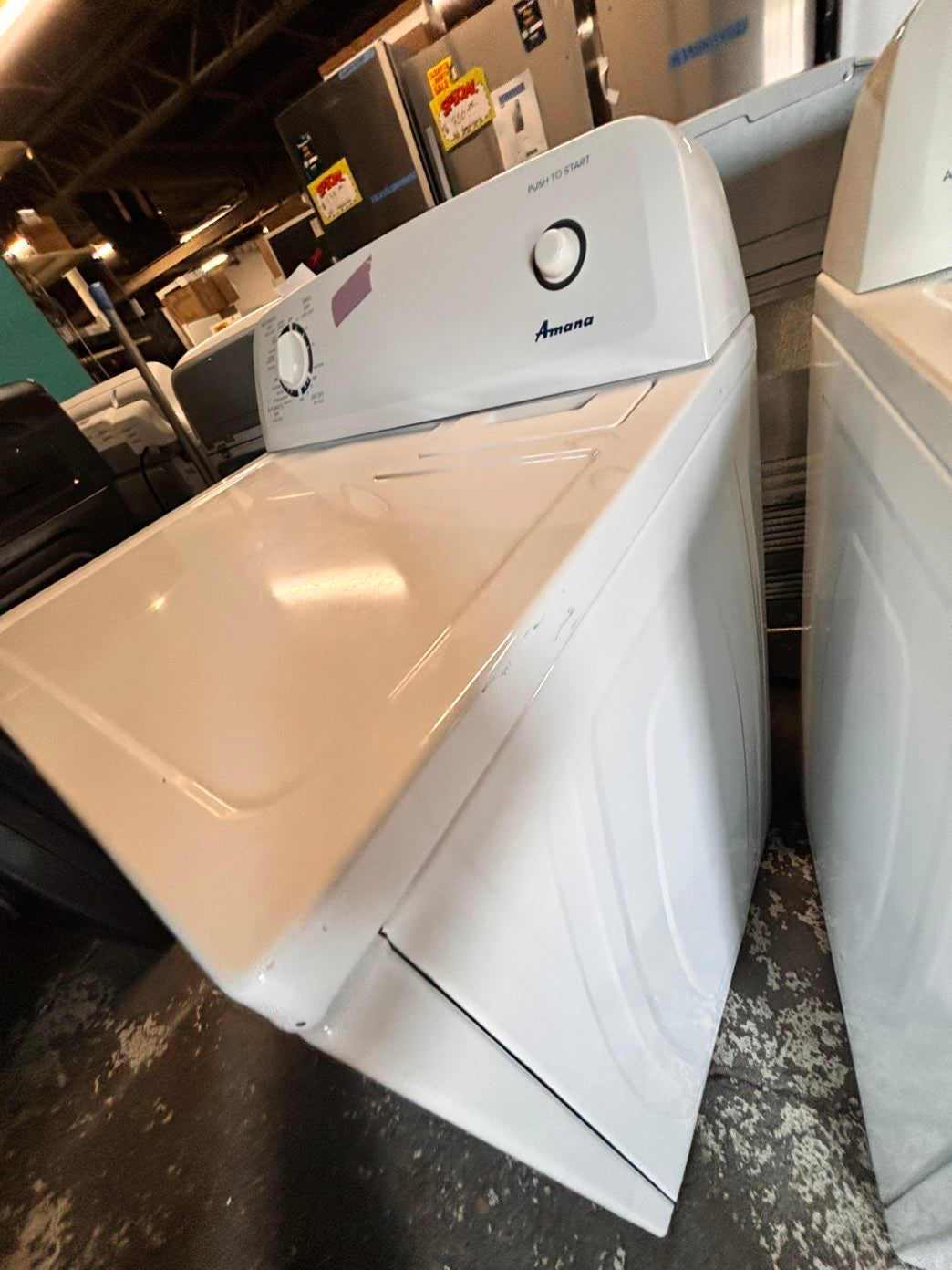 >Amana 29” large capacity electric dryer 220v side by side used-refurbished #AEDZ66B
