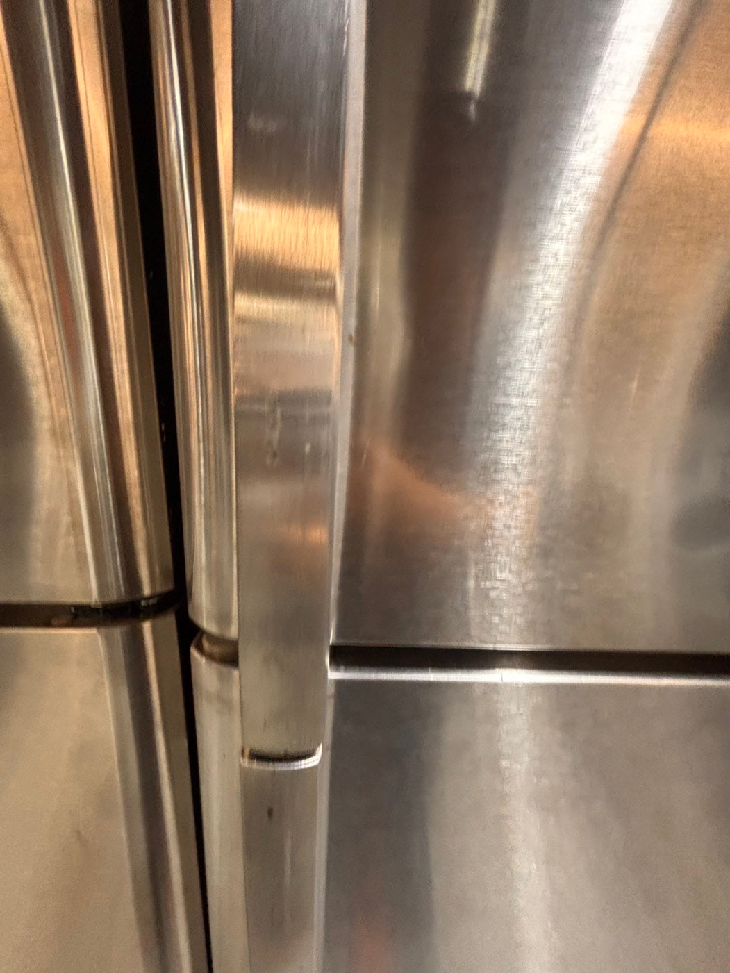 >*frigidaire  top freezer refrigerator stainless steel used-refurbished 30"x 681/2h #RFF21RB