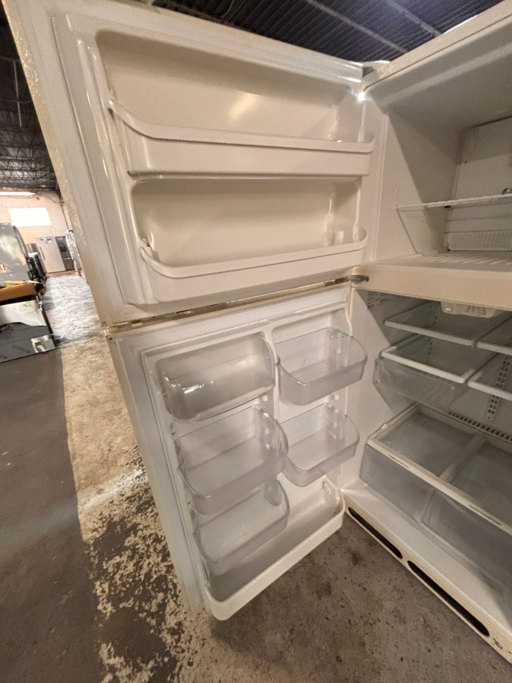 >*kenmore   top freezer refrigerator stainless steel used-refurbished 30"x 681/2h #RF21ZAB