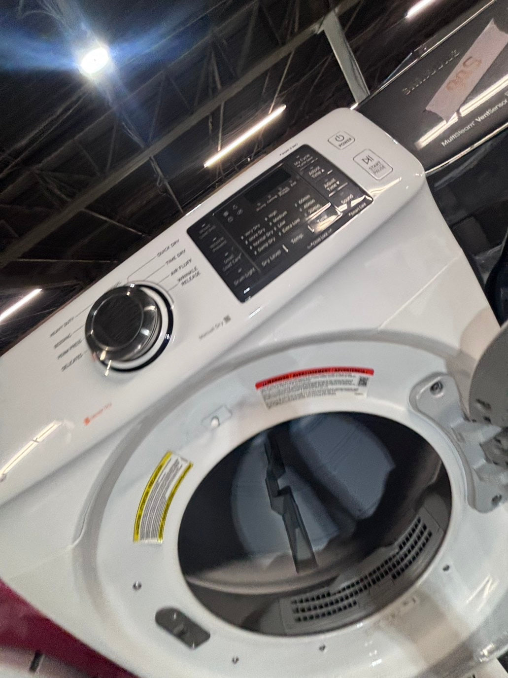 >*Samsung steam washer 4.5 cu ft & dryer 7.5 cu ft set electric steam 220v front load stackable or side by side - sensor dry white color   #WY458SET