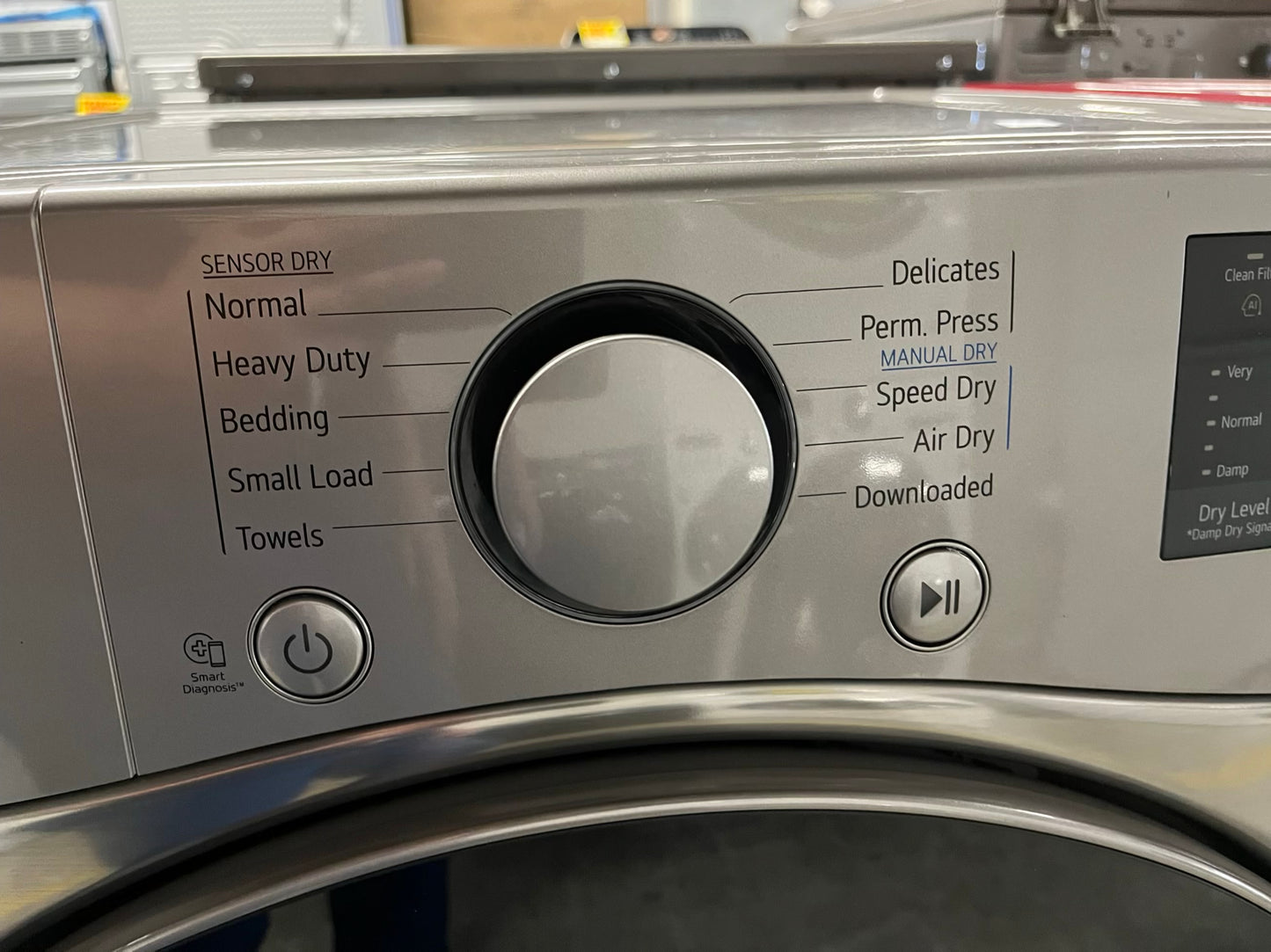 LG  front load stackable electric 220v dryer stainless steel  27" #ED399SB