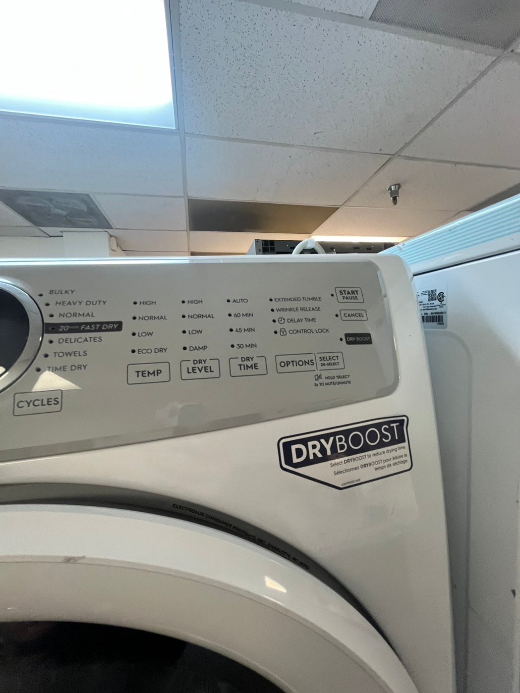 🎉🎉🥳=Electrolux New scratch&Dent open box front load washer& dryer set large capacity energy start , steam in white mix&match set    #WMSET94BL
