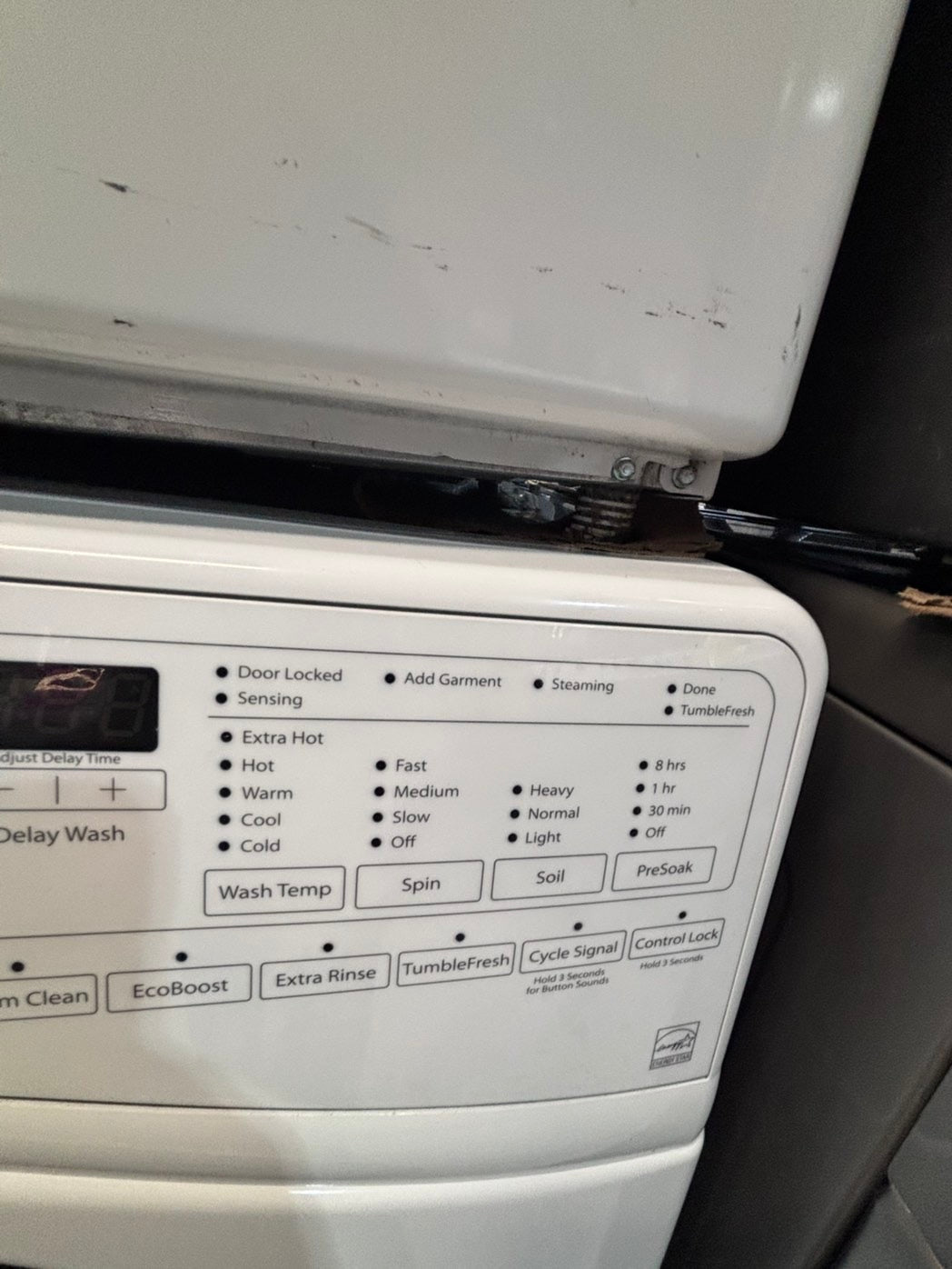 >*special 🔥mix & match whirlpool set electric 220v front load stackable or side by side - sensor dry in white color #WFSW1SET