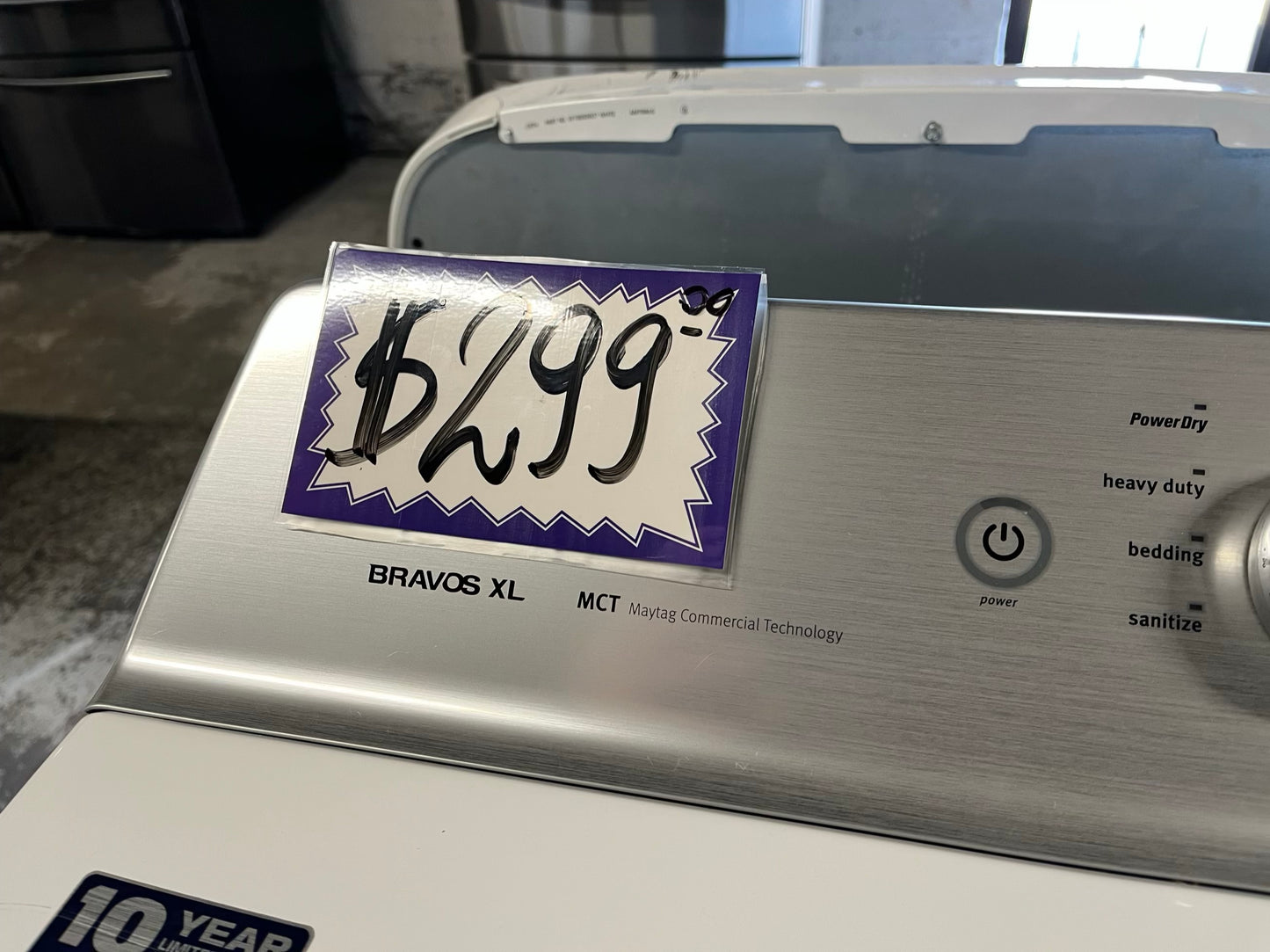 - Maytag electric dryer 220v large capacity in white #ED893CB
