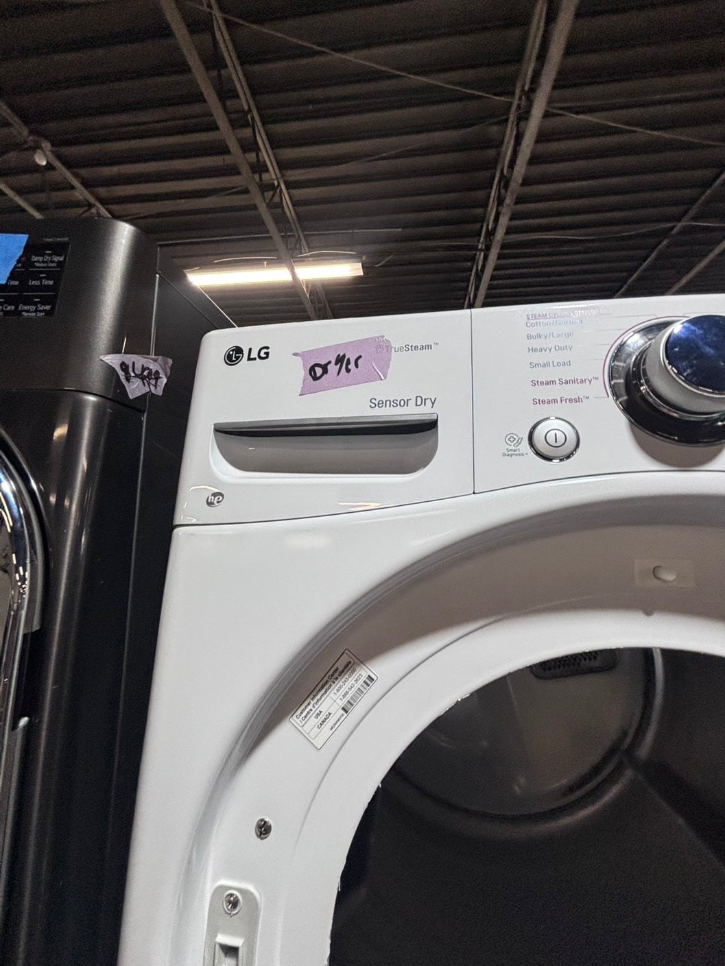 >* special🎉LG washer & dryer set electric 220v front load stackable or side by side - sensor dry in white  #WEAA5SET
