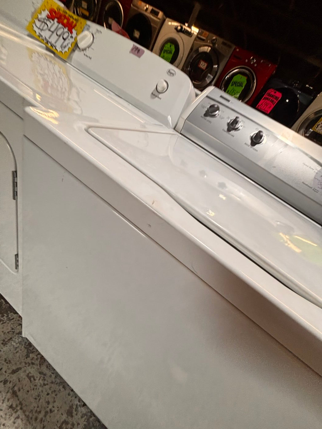 }}sale💥Kenmore top load washer with agitator & electric dryer 220v  set   top load side by side working 💯  with warranty top load side by side #TLSD61YB